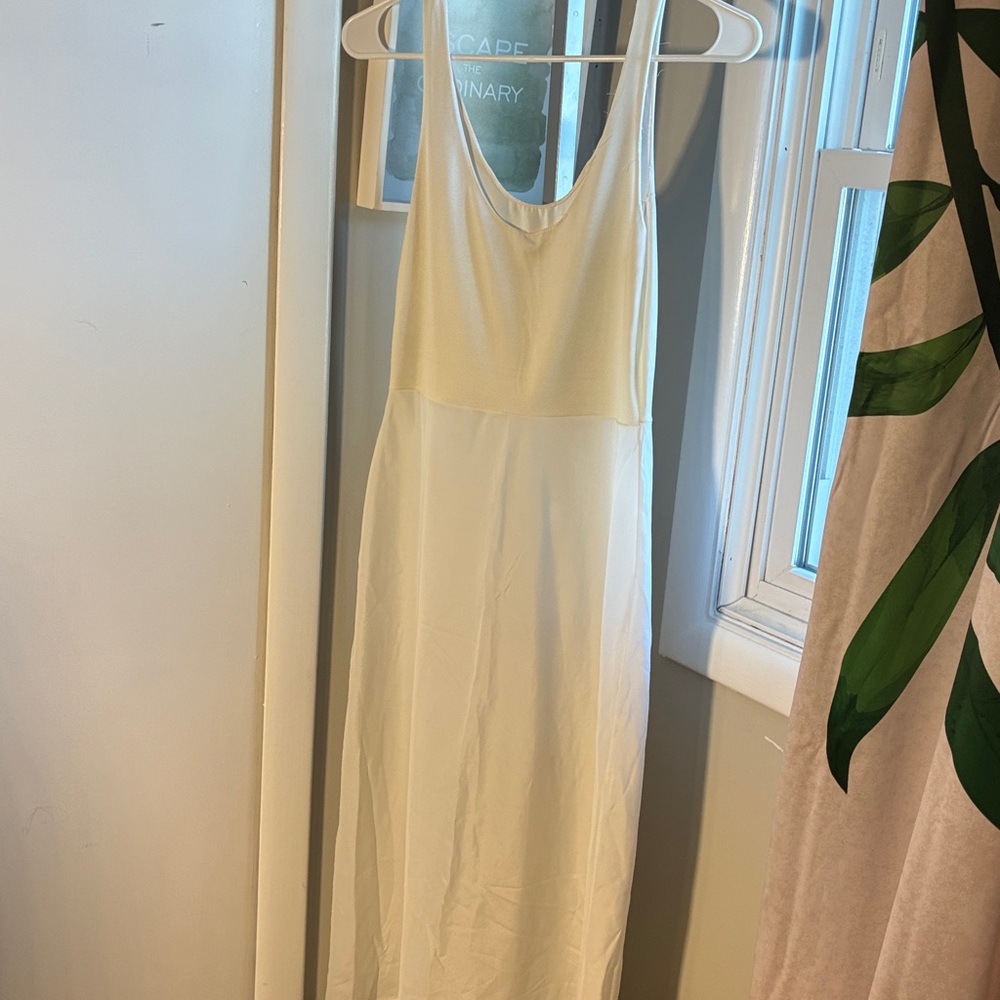 Vintage White Slip Dress IGLWU Tag Size medium Wonder Maid